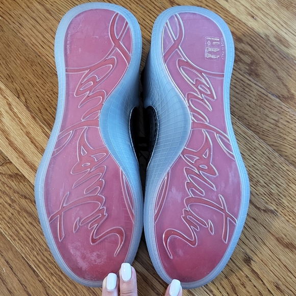 Christian Louboutin Black Sneakers Red Soles - Picture 8 of 9